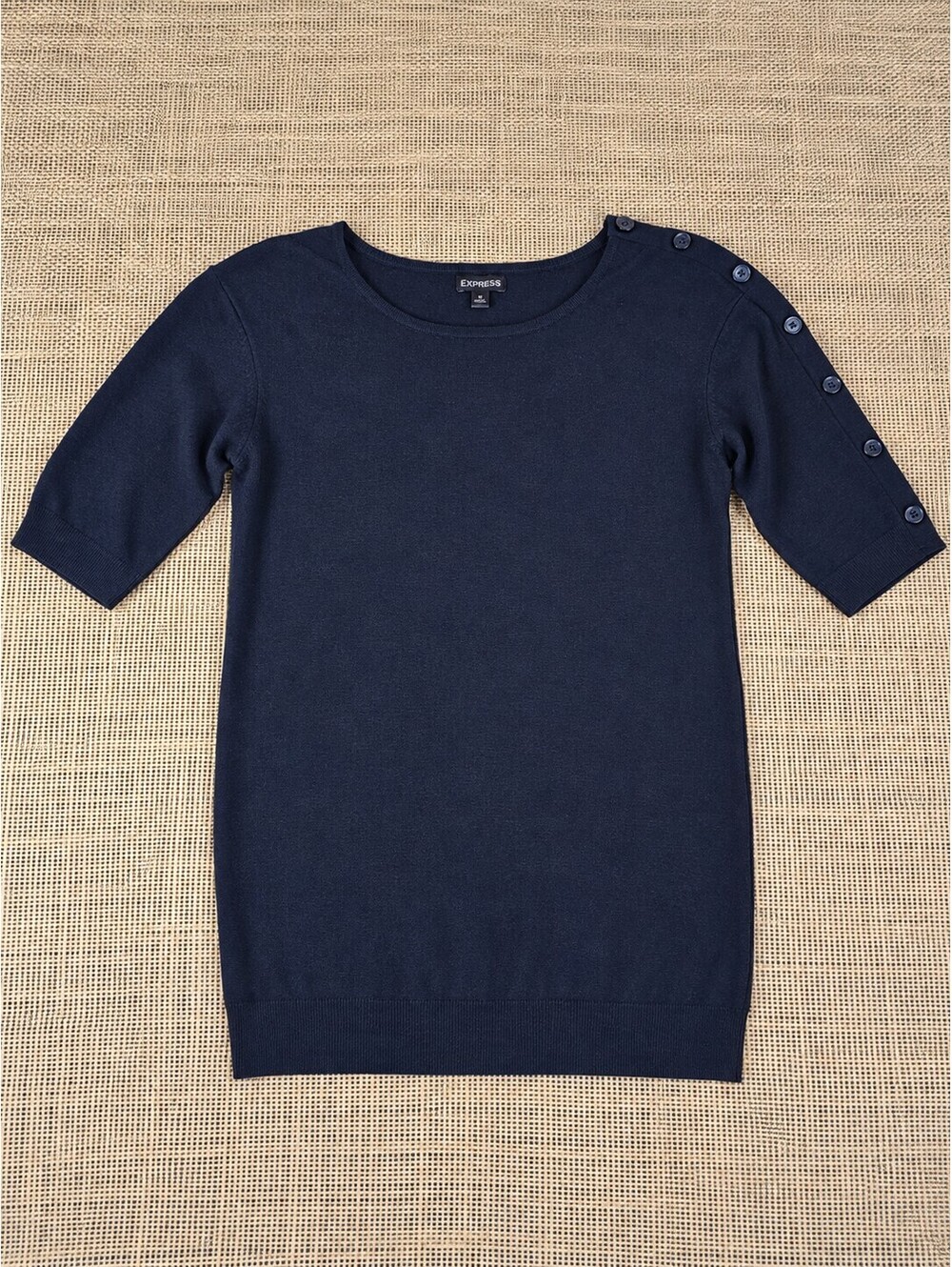 Express Black Lightweight Cashmere Blend Sweater - Medium